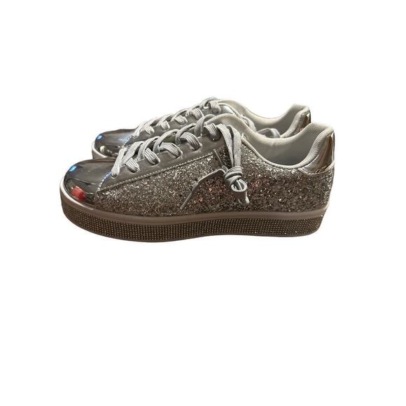 UUBARIS Women Size 8.5 US Silver Glitter - Picture 4 of 7